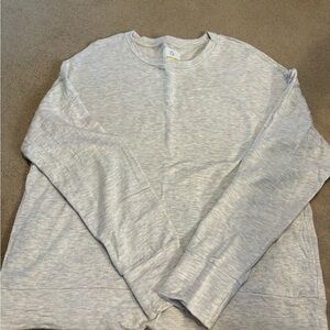 Offline Cozy Light Gray Crew Neck Sweatshirt